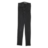 LEVI'S Womens Black Slim Skinny Denim Medium W23 L29 Stretch Jeans Zip
