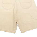 LEE Womens Shorts Beige Casual Plain XS W26 Summer Cotton Comfort