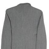 EMPORIO ARMANI Womens Grey Tailored Jacket S Polyester Blend Plain Stylish