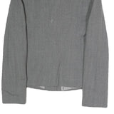 EMPORIO ARMANI Womens Grey Tailored Jacket S Polyester Blend Plain Stylish