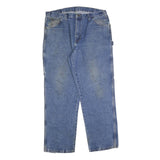 DICKIES Mens Jeans Blue Regular Straight Denim Medium W36 L32 Workwear Zip