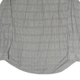 TOMMY HILFIGER Mens Grey Check Shirt 2XL Classic Cotton Button Down