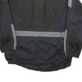 NIKE Womens Black & Grey Lightweight Polyester Blend Zip Jacket S Sporty Casual