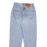 Light Blue Womens Relaxed Fit Straight Cotton Jeans W26 L27 Classic Style