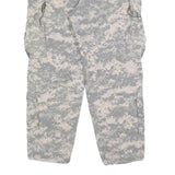 PROPPER Mens Cotton Blend Grey Digital Camouflage Regular Cargo Trousers W33 L28
