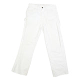 DICKIES Mens White Regular Fit Straight Leg Denim W30 L27 Workwear Jeans