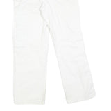 DICKIES Mens White Regular Fit Straight Leg Denim W30 L27 Workwear Jeans