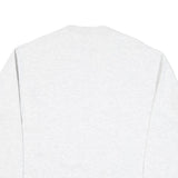 LEE Mens White Crew Neck M Cotton Blend Sweatshirt Graphic Logo Casual
