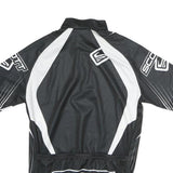 SCOTT Mens Black & White Graphic Jersey M Short Sleeve Zip Neck Cycling T-Shirt