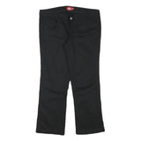 DICKIES Womens Cotton Blend Black Regular Fit Straight Leg Trousers W32 L25