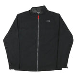 THE NORTH FACE Womens Black Polyester Blend Jacket XL Zip Plain Outdoor Casual