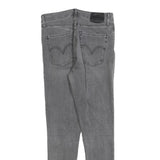 LEVI'S Womens Slim Fit Skinny Jeans Grey Denim W28 L28 Cotton Blend Zip