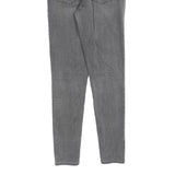 LEVI'S Womens Slim Fit Skinny Jeans Grey Denim W28 L28 Cotton Blend Zip