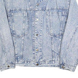 OXYGEN Mens Blue Denim Jacket M Cotton Button Closure Classic Fit Casual