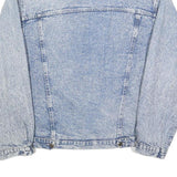 OXYGEN Mens Blue Denim Jacket M Cotton Button Closure Classic Fit Casual