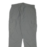 Mens Grey Polyester Blend Regular Fit Cargo Trousers W32 L29 Workwear Utility