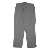 Mens Grey Polyester Blend Regular Fit Cargo Trousers W32 L29 Workwear Utility