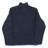 HELLY HANSEN Mens Navy Blue Zip Jacket L Cotton Blend Contrast Pockets