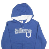 NFL Womens Blue Indianapolis Colts Zip Up Hoodie M Cotton Blend Casual