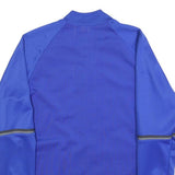 ADIDAS Mens Blue Soccer Club Jacket M Polyester Blend Plain Zip Sports Training
