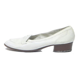 BALLY Womens Leather White Low Heel Shoes UK 5 Classic Elegant Stylish