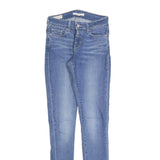 LEVI'S 711 Womens Slim Skinny Denim Light W25 L32 Stretch Cotton Blend Zip Jeans
