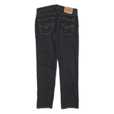 LEVI'S 514 Classic Mens Jeans Black Classic Straight Denim W30 L28 Zip Cotton