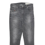 DIESEL Womens Slim Grey Denim Jeans Zip W27 L24 Classic Comfortable Stylish