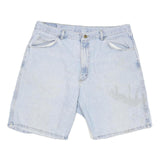 WRANGLER Mens Denim Blue Casual Shorts L W36 Cotton Blend Classic Fit