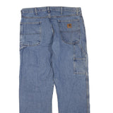 CARHARTT Mens Regular Fit Blue Denim Jeans W38 L32 Workwear Carpenter Style