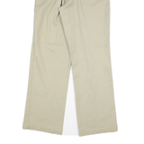 DICKIES Mens Cotton Blend Beige Regular Fit Straight Leg Trousers W28 L28