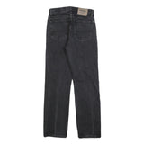 WRANGLER Mens Regular Fit Black Denim Jeans W28 L30 Classic Zip Cotton Blend