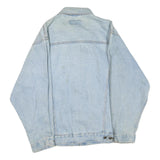 WRANGLER Mens Blue Denim Jacket S Cotton Blend Button Closure Classic Fit