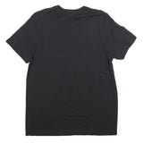 ADIDAS Mens Black Graphic T-Shirt M Short Sleeve Crew Neck Cotton Blend