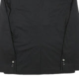 DIESEL Mens Black Wool Blend Classic Jacket M Woven Button Closure Tailored