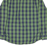 NAUTICA Mens Blue & Green Check Shirt L Classic Fit Button Down Cotton Blend