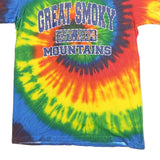 YAZBEK Mens Multicolour Tie Dye Cotton T-Shirt L Short Sleeve Crew Neck Great