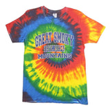 YAZBEK Mens Multicolour Tie Dye Cotton T-Shirt L Short Sleeve Crew Neck Great