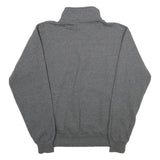 CHAMPION Mens Grey Creighton Alumni Quarter Zip Sweatshirt L Cotton Blend