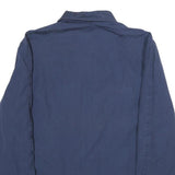 VANDERBILT SHIRT CO Mens Blue Cotton Blend Zip Jacket L Good Condition Casual