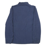 VANDERBILT SHIRT CO Mens Blue Cotton Blend Zip Jacket L Good Condition Casual