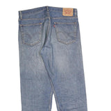 LEVI'S 505 Mens Jeans Blue Regular Straight Denim Medium W36 L30 Classic Zip