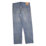 LEVI'S 505 Mens Jeans Blue Regular Straight Denim Medium W36 L30 Classic Zip