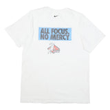 NIKE Mens White Cotton Blend Graphic T-Shirt M Short Sleeve Crew Neck