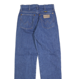 WRANGLER Womens Regular Blue Denim Rinse Jeans W26 L30 Classic Fit Straight Leg