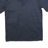 DICKIES Mens Navy Blue Workwear Shirt M Cotton Blend Button Front