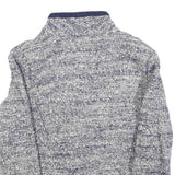 ALTUNA Womens Blue Plain Wool Blend Button Jacket XS Knit Smart Casual