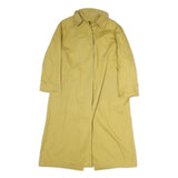 ALLEGRI Womens Yellow Cotton Long Sleeve Zip Jacket L Plain Classic