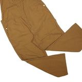 DICKIES Mens Brown Relaxed Dungarees Cotton Blend 2XL W46 L30 Workwear