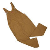 DICKIES Mens Brown Relaxed Dungarees Cotton Blend 2XL W46 L30 Workwear